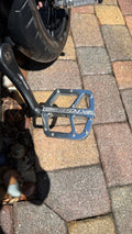 Timoto Wide Chrome Bike Pedals (Universal Fit)
