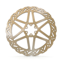 Brake rotor on white background